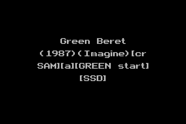 Green Beret (1987)(Imagine)[cr SAM][a][GREEN start] [SSD]