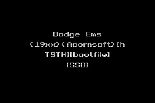 Dodge Ems (19xx)(Acornsoft)[h TSTH][bootfile] [SSD]
