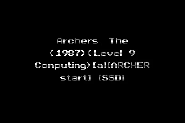 Archers, The (1987)(Level 9 Computing)[a][ARCHER start] [SSD]