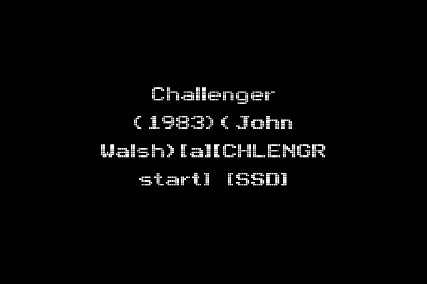 Challenger (1983)(John Walsh)[a][CHLENGR start] [SSD]