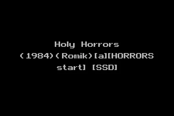 Holy Horrors (1984)(Romik)[a][HORRORS start] [SSD]