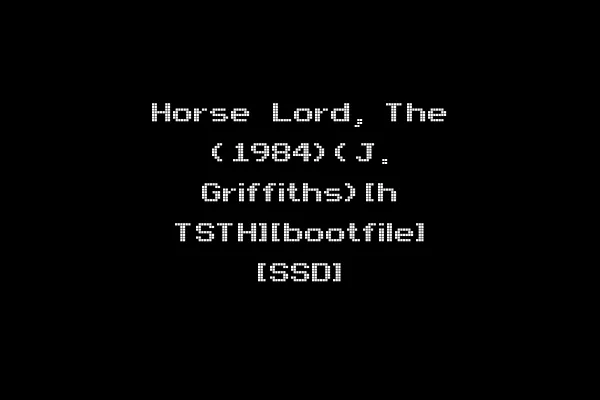Horse Lord, The (1984)(J. Griffiths)[h TSTH][bootfile] [SSD]