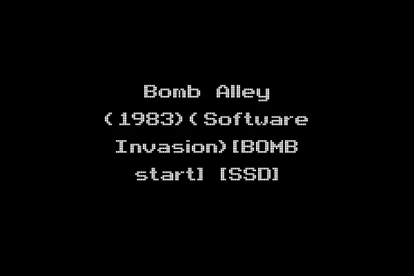 Bomb Alley (1983)(Software Invasion)[BOMB start] [SSD]