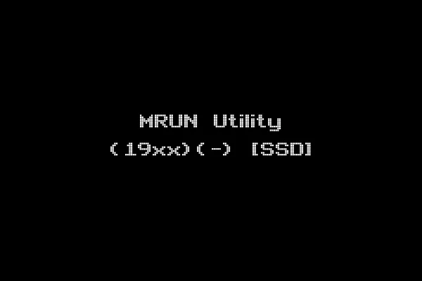 MRUN Utility (19xx)(-) [SSD]