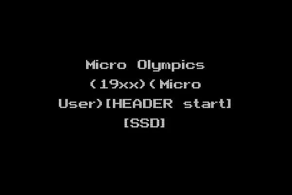 Micro Olympics (19xx)(Micro User)[HEADER start] [SSD]