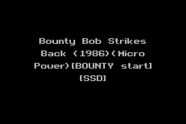 Bounty Bob Strikes Back (1986)(Micro Power)[BOUNTY start] [SSD]