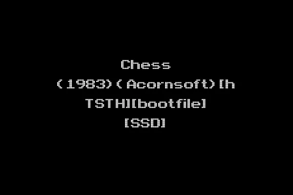 Chess (1983)(Acornsoft)[h TSTH][bootfile] [SSD]
