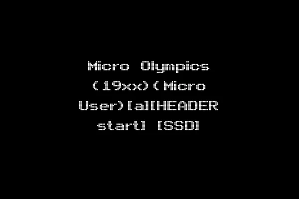 Micro Olympics (19xx)(Micro User)[a][HEADER start] [SSD]