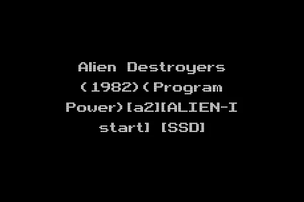 Alien Destroyers (1982)(Program Power)[a2][ALIEN-I start] [SSD]
