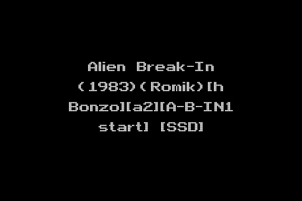 Alien Break-In (1983)(Romik)[h Bonzo][a2][A-B-IN1 start] [SSD]