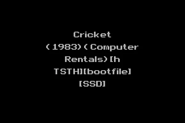 Cricket (1983)(Computer Rentals)[h TSTH][bootfile] [SSD]