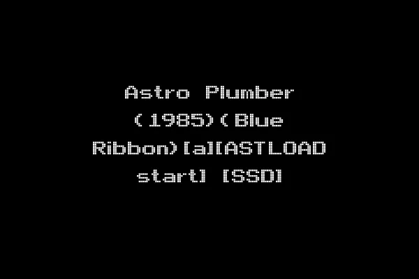 Astro Plumber (1985)(Blue Ribbon)[a][ASTLOAD start] [SSD]