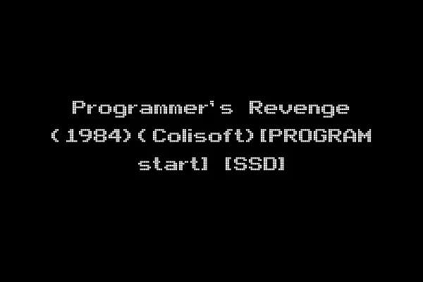Programmer's Revenge (1984)(Colisoft)[PROGRAM start] [SSD]
