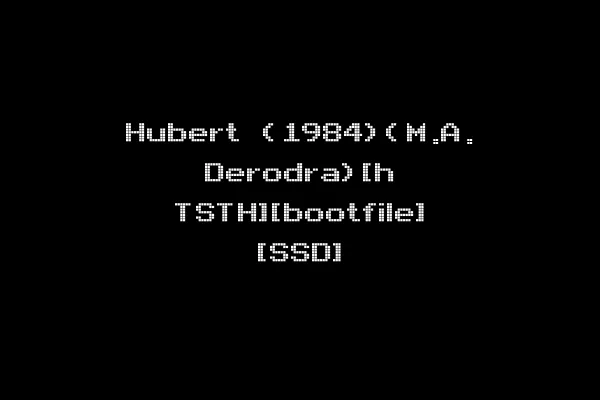 Hubert (1984)(M.A. Derodra)[h TSTH][bootfile] [SSD]