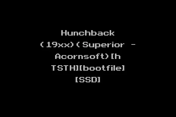 Hunchback (19xx)(Superior - Acornsoft)[h TSTH][bootfile] [SSD]