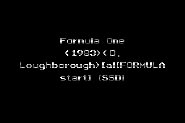 Formula One (1983)(D. Loughborough)[a][FORMULA start] [SSD]