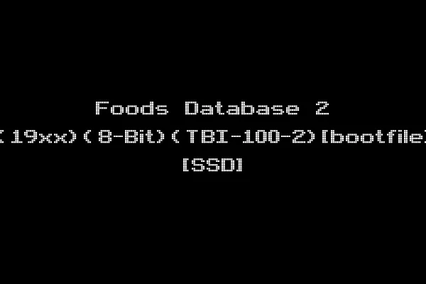 Foods Database 2 (19xx)(8-Bit)(TBI-100-2)[bootfile] [SSD]