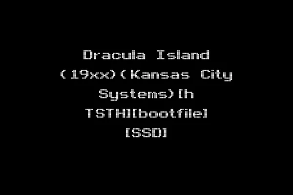 Dracula Island (19xx)(Kansas City Systems)[h TSTH][bootfile] [SSD]