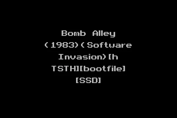 Bomb Alley (1983)(Software Invasion)[h TSTH][bootfile] [SSD]