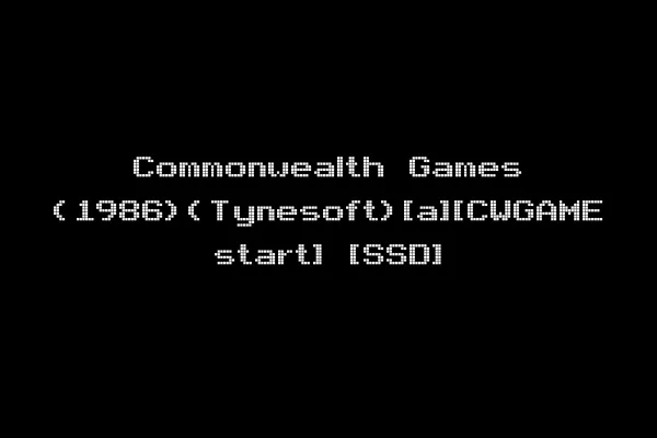 Commonwealth Games (1986)(Tynesoft)[a][CWGAME start] [SSD]