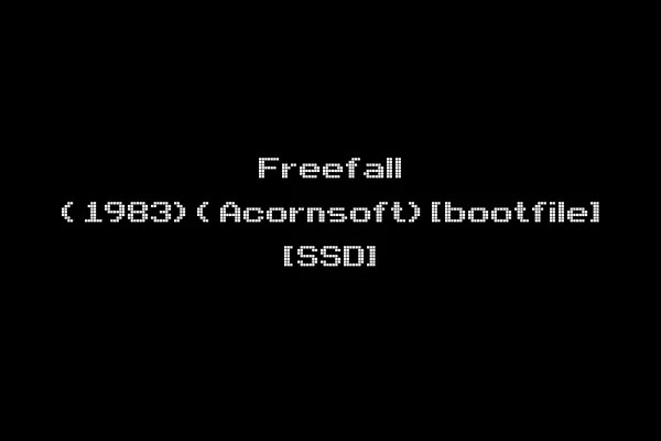 Freefall (1983)(Acornsoft)[bootfile] [SSD]