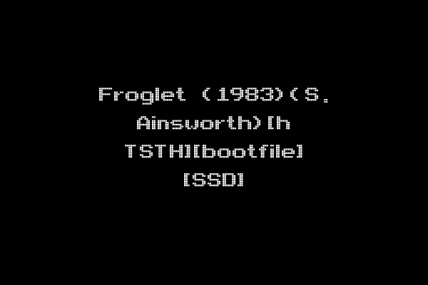 Froglet (1983)(S. Ainsworth)[h TSTH][bootfile] [SSD]
