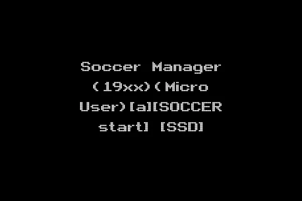 Soccer Manager (19xx)(Micro User)[a][SOCCER start] [SSD]