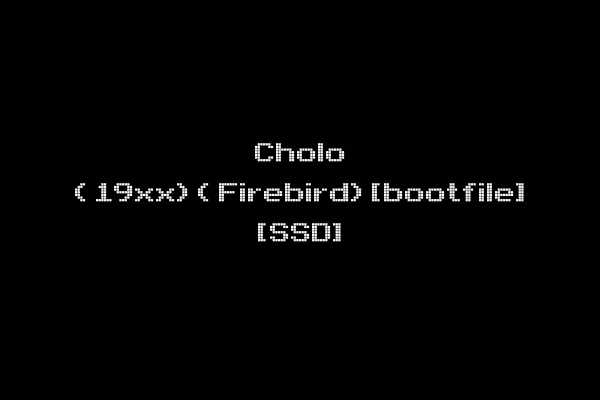 Cholo (19xx)(Firebird)[bootfile] [SSD]
