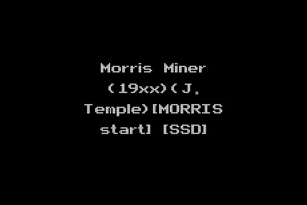 Morris Miner (19xx)(J. Temple)[MORRIS start] [SSD]