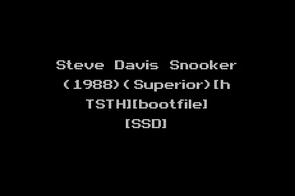 Steve Davis Snooker (1988)(Superior)[h TSTH][bootfile] [SSD]