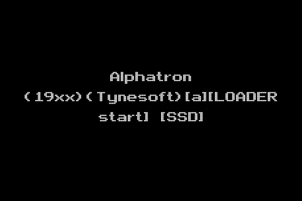 Alphatron (19xx)(Tynesoft)[a][LOADER start] [SSD]
