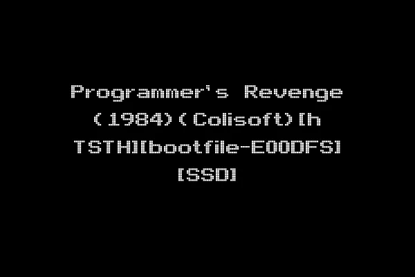 Programmer's Revenge (1984)(Colisoft)[h TSTH][bootfile-E00DFS] [SSD]