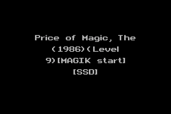 Price of Magic, The (1986)(Level 9)[MAGIK start] [SSD]
