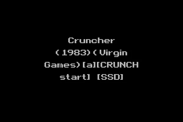 Cruncher (1983)(Virgin Games)[a][CRUNCH start] [SSD]