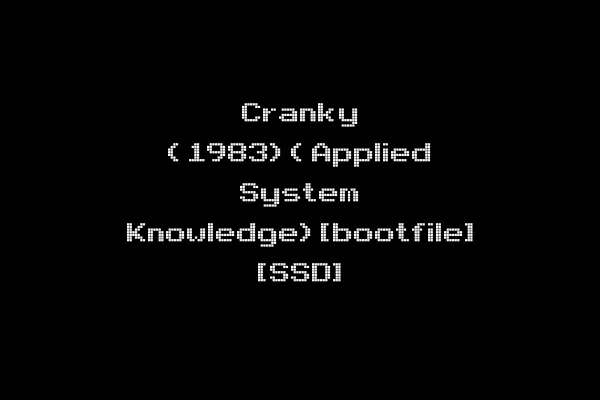 Cranky (1983)(Applied System Knowledge)[bootfile] [SSD]