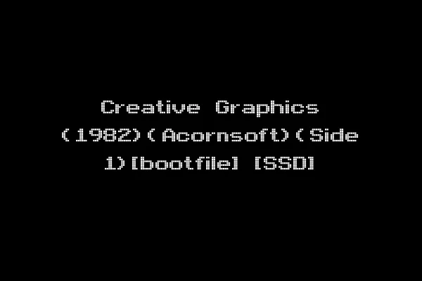 Creative Graphics (1982)(Acornsoft)(Side 1)[bootfile] [SSD]