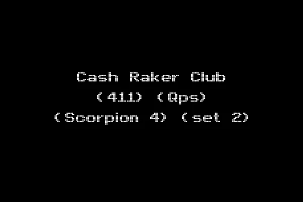 Cash Raker Club (411) (Qps) (Scorpion 4) (set 2)