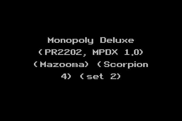 Monopoly Deluxe (PR2202, MPDX 1.0) (Mazooma) (Scorpion 4) (set 2)