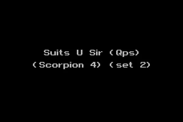 Suits U Sir (Qps) (Scorpion 4) (set 2)
