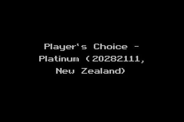 Player's Choice - Platinum (20282111, New Zealand)