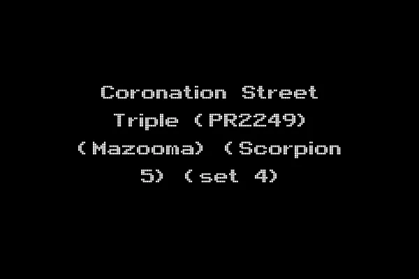 Coronation Street Triple (PR2249) (Mazooma) (Scorpion 5) (set 4)