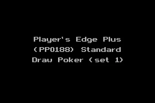 Player's Edge Plus (PP0188) Standard Draw Poker (set 1)