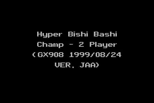 Hyper Bishi Bashi Champ - 2 Player (GX908 1999/08/24 VER. JAA)
