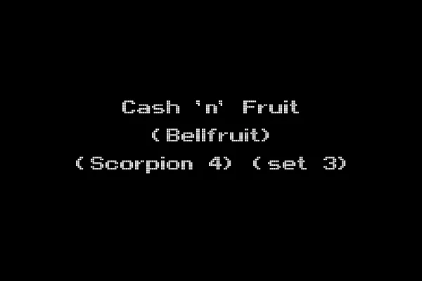 Cash 'n' Fruit (Bellfruit) (Scorpion 4) (set 3)
