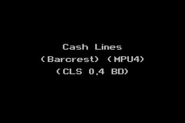 Cash Lines (Barcrest) (MPU4) (CLS 0.4 BD)