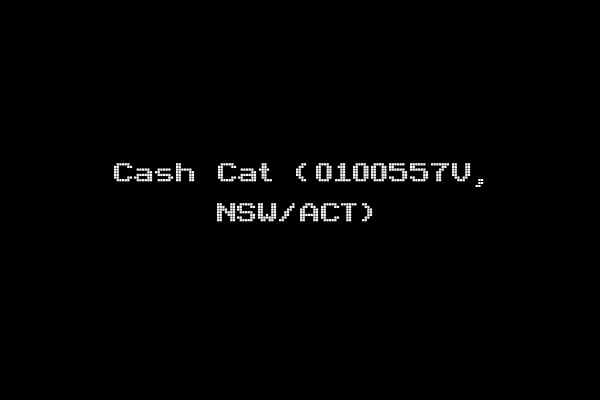 Cash Cat (0100557V, NSW/ACT)