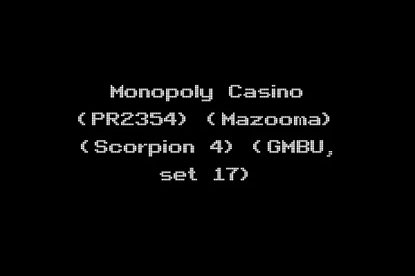Monopoly Casino (PR2354) (Mazooma) (Scorpion 4) (GMBU, set 17)