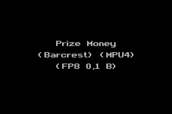 Prize Money (Barcrest) (MPU4) (FP8 0.1 B)