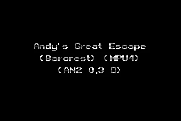 Andy's Great Escape (Barcrest) (MPU4) (AN2 0.3 D)