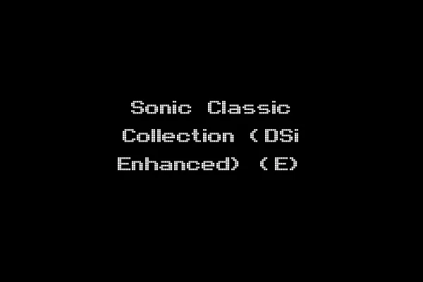 Sonic Classic Collection (DSi Enhanced) (E)